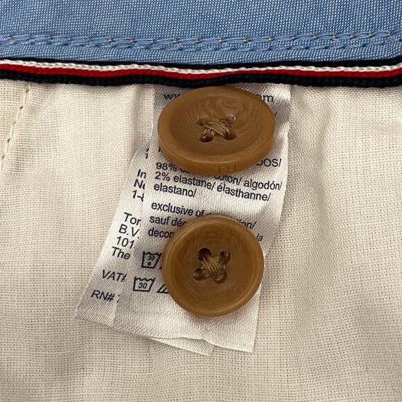 Tommy Hilfiger THFlex Men's 33W Short Pleated Front Stretch 5-Pocket Khaki NEW - Picture 9 of 10